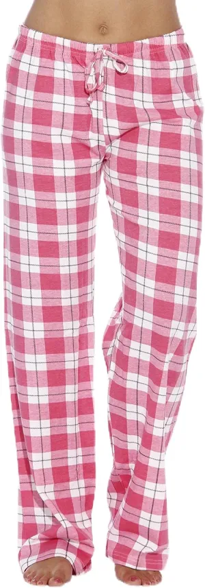 Just Love 100% Cotton Jersey Women Plaid Pajama Pants Sleepwear