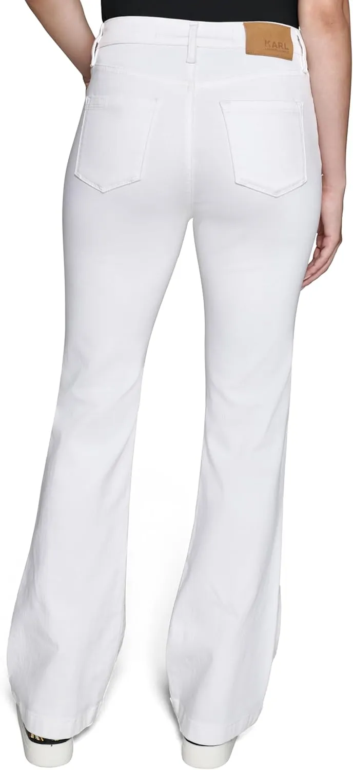 Karl Lagerfeld Paris Women's Wide Leg Fashion Denim