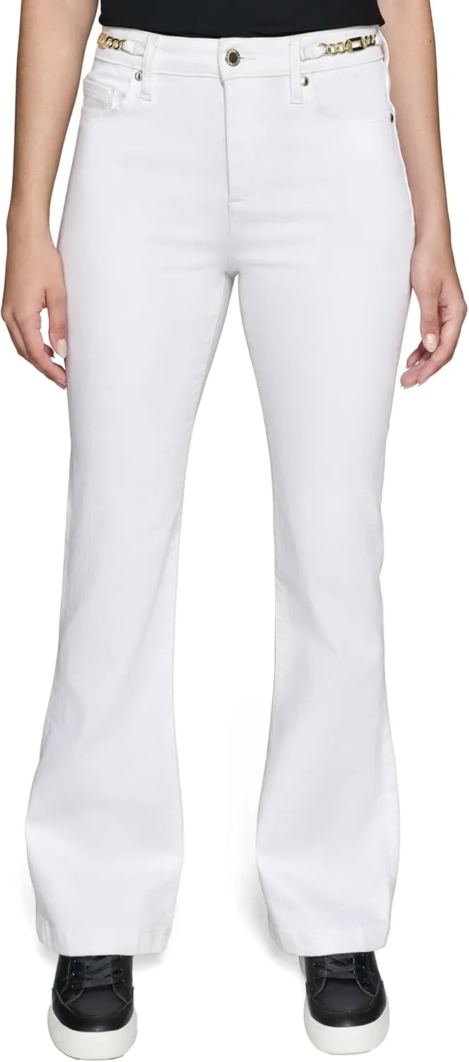 Karl Lagerfeld Paris Women's Wide Leg Fashion Denim