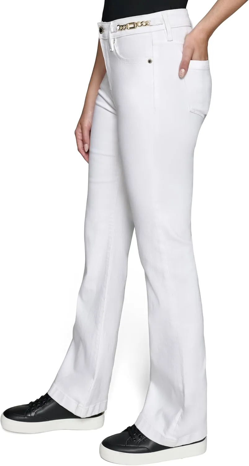 Karl Lagerfeld Paris Women's Wide Leg Fashion Denim