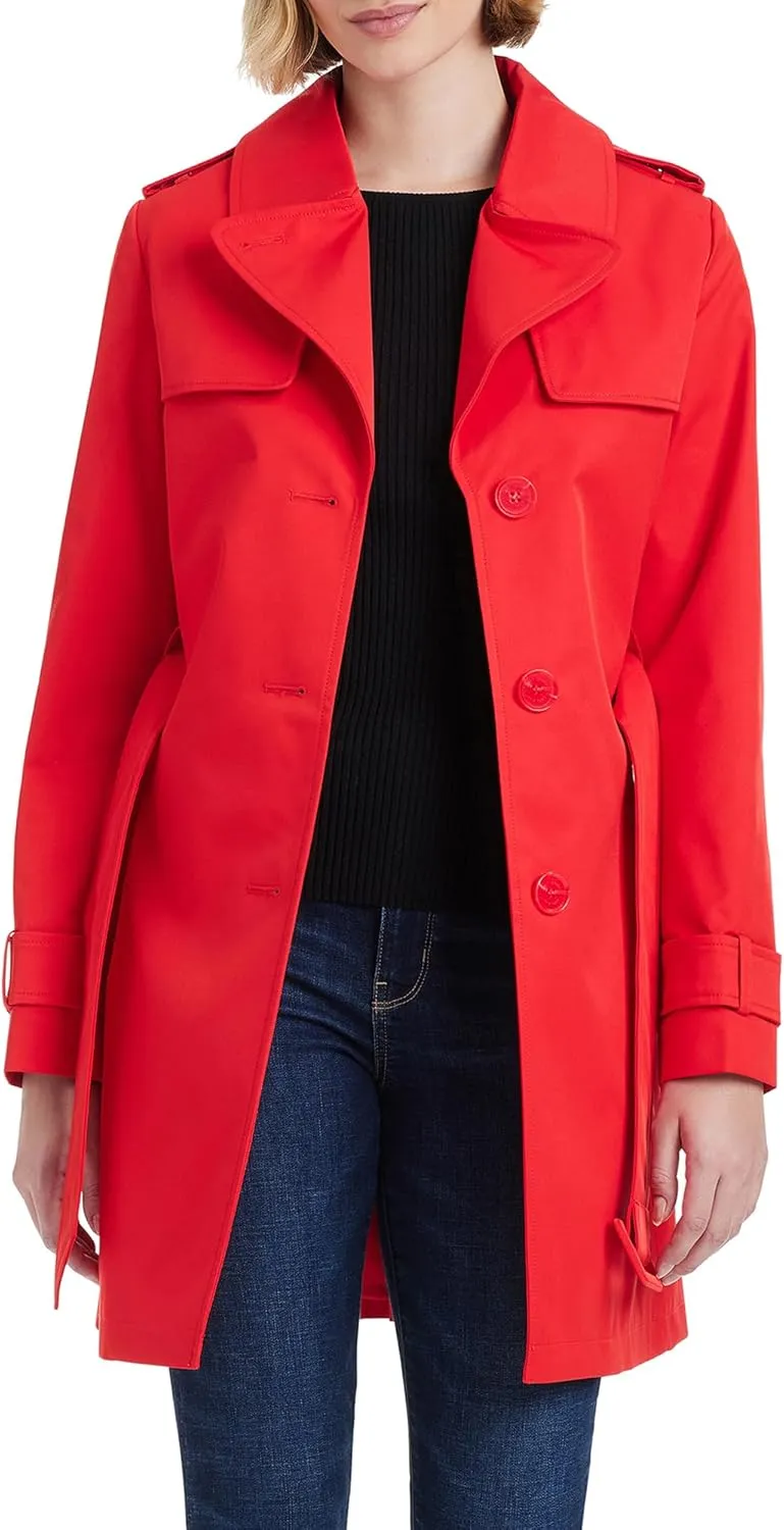 kate spade new york Women's Pleated Back Trench Coat