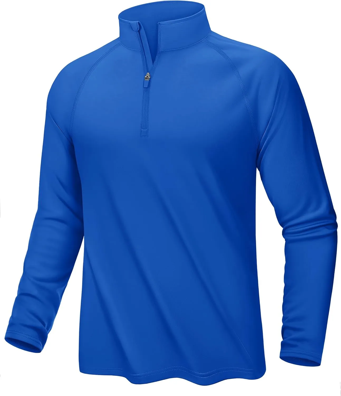 KEFITEVD Long Sleeve Shirts for Mens UPF 50  1/4 Zip Pullover Shirts Outdoor Cooling Athletic Shirt Swim Summer Rash Guard