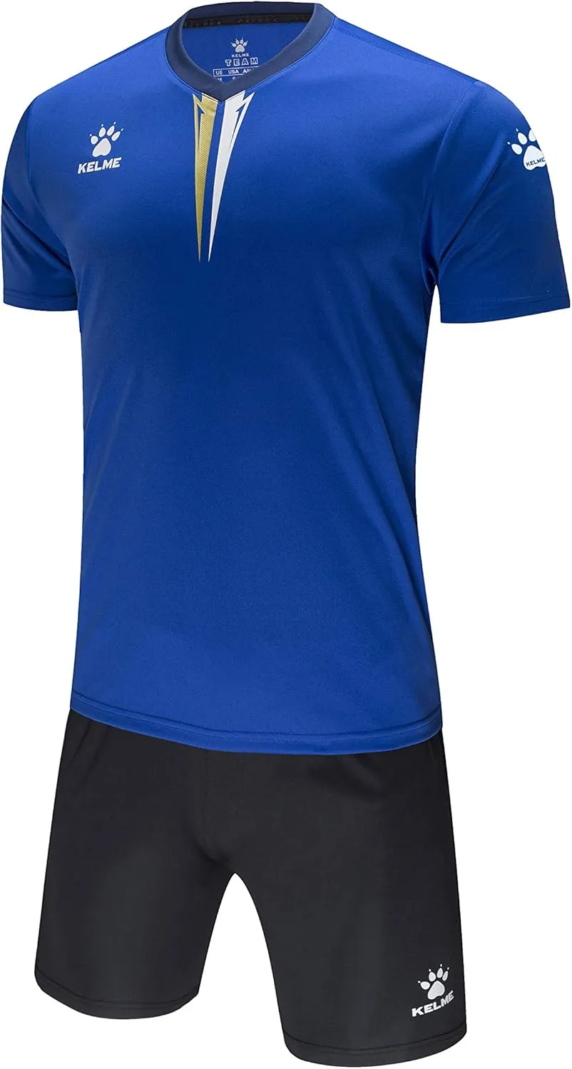 KELME Mens Soccer Jersey - Quick Dry Training Set, Youth Shirts & Shorts, Indoor Turf Uniform