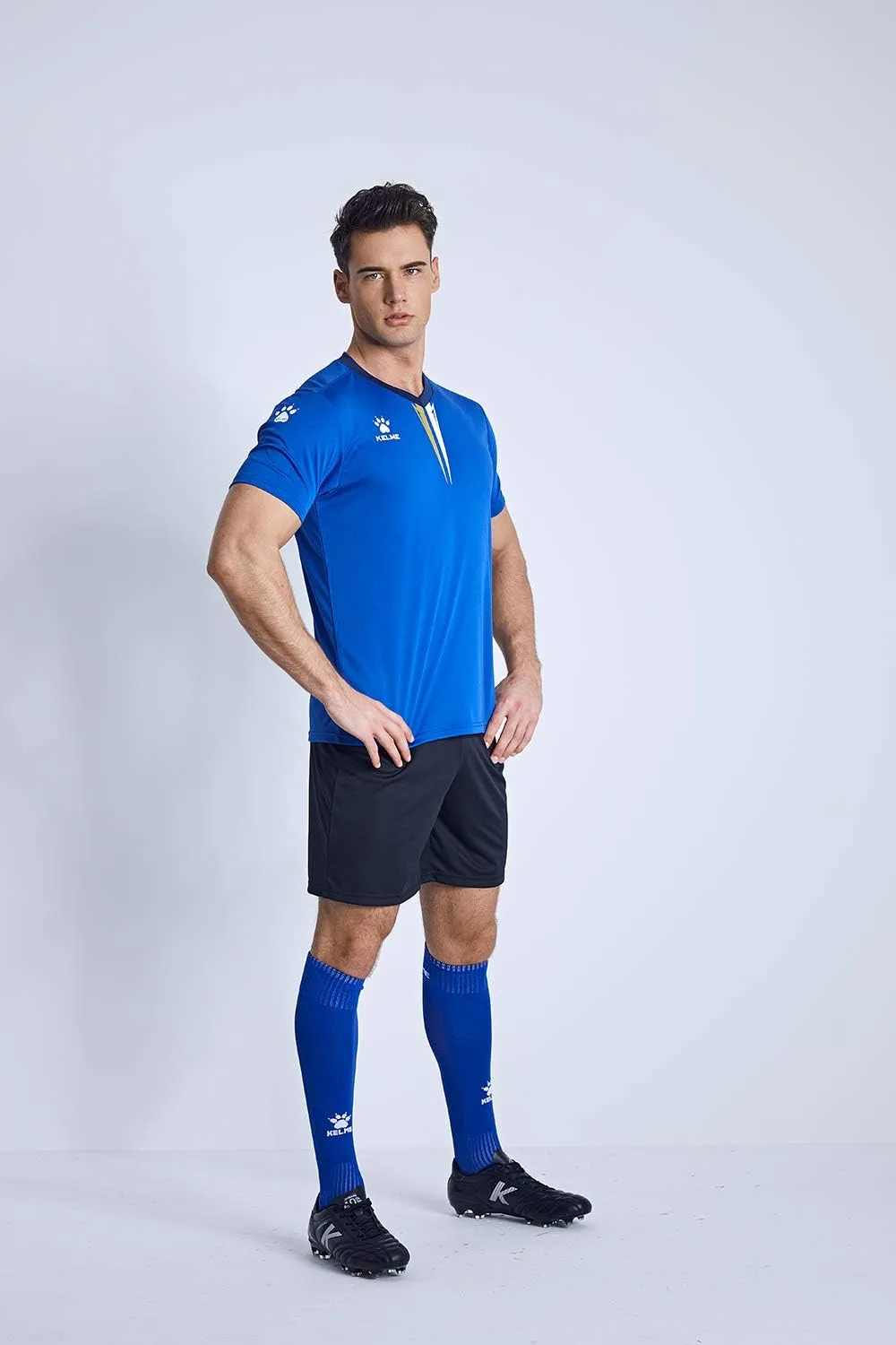 KELME Mens Soccer Jersey - Quick Dry Training Set, Youth Shirts & Shorts, Indoor Turf Uniform