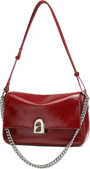 LA FESTIN Leather Crossbody Purse for Women Small Shoulder Bag with Adjustable Strap Trendy Designer Purses and Handbags