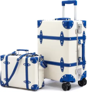 Large Capacity Hardside Suitcase Set with TSA Lock,Luxury Vintage Style Maletas De Viaje, for Men And Women Carry On Luggage Set