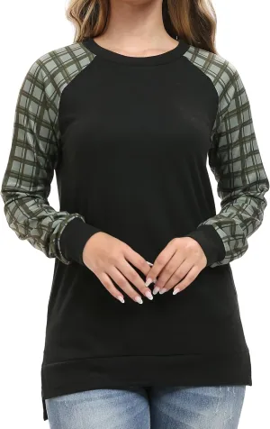 levaca Womens Long Sleeve Tops Casual Dressy Pullover Tunic Shirts
