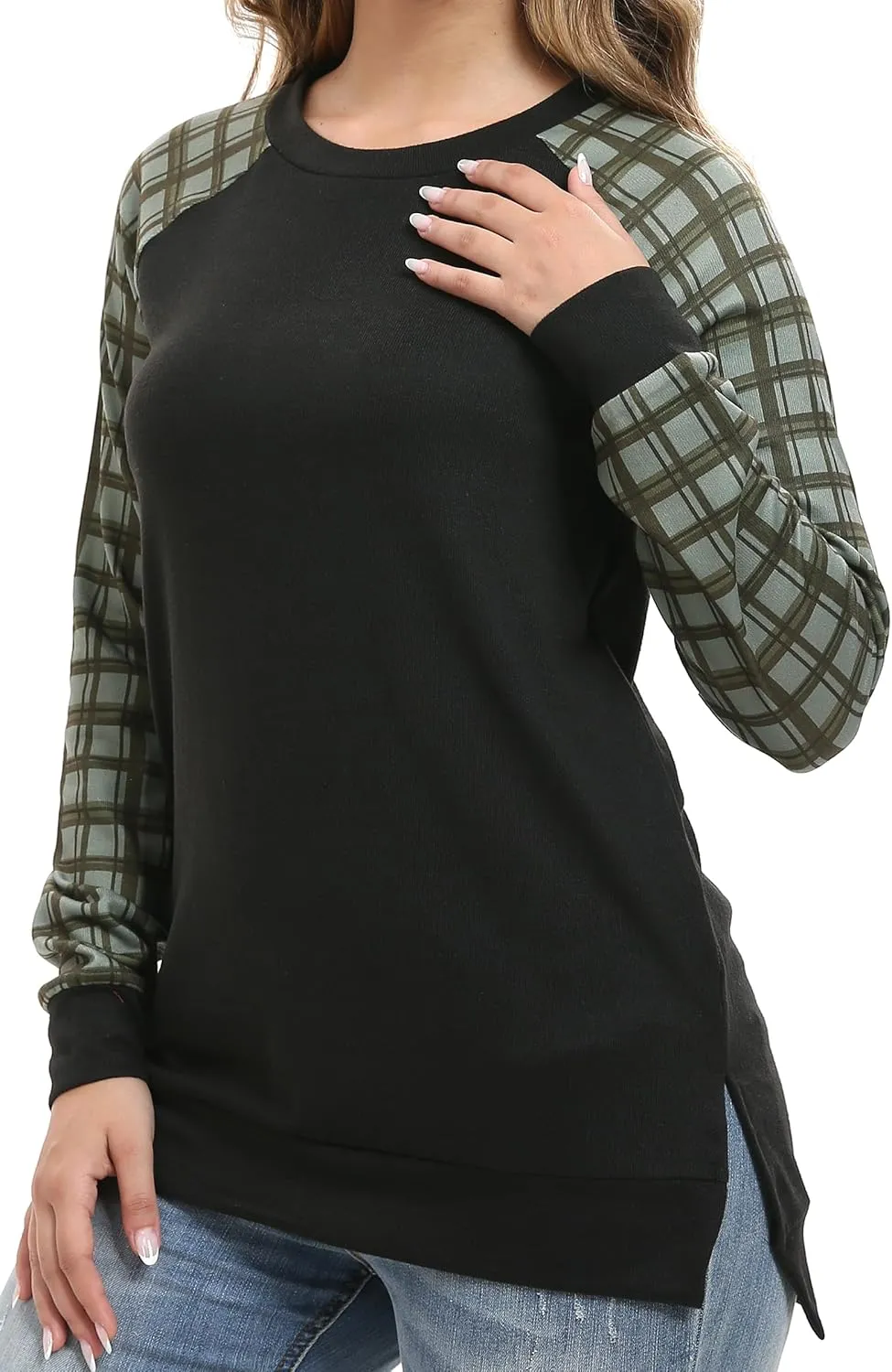 levaca Womens Long Sleeve Tops Casual Dressy Pullover Tunic Shirts