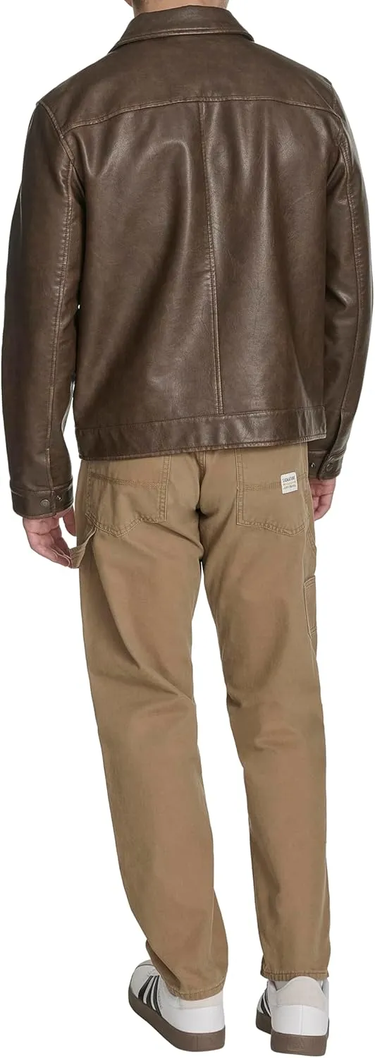 Levi's Men's Faux Leather Modern Trucker Jacket