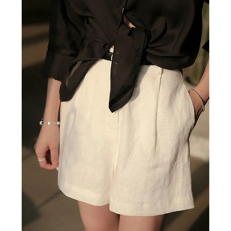 Linen shorts