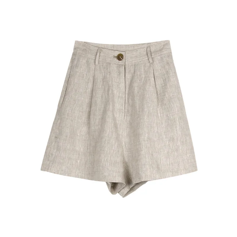 Linen shorts