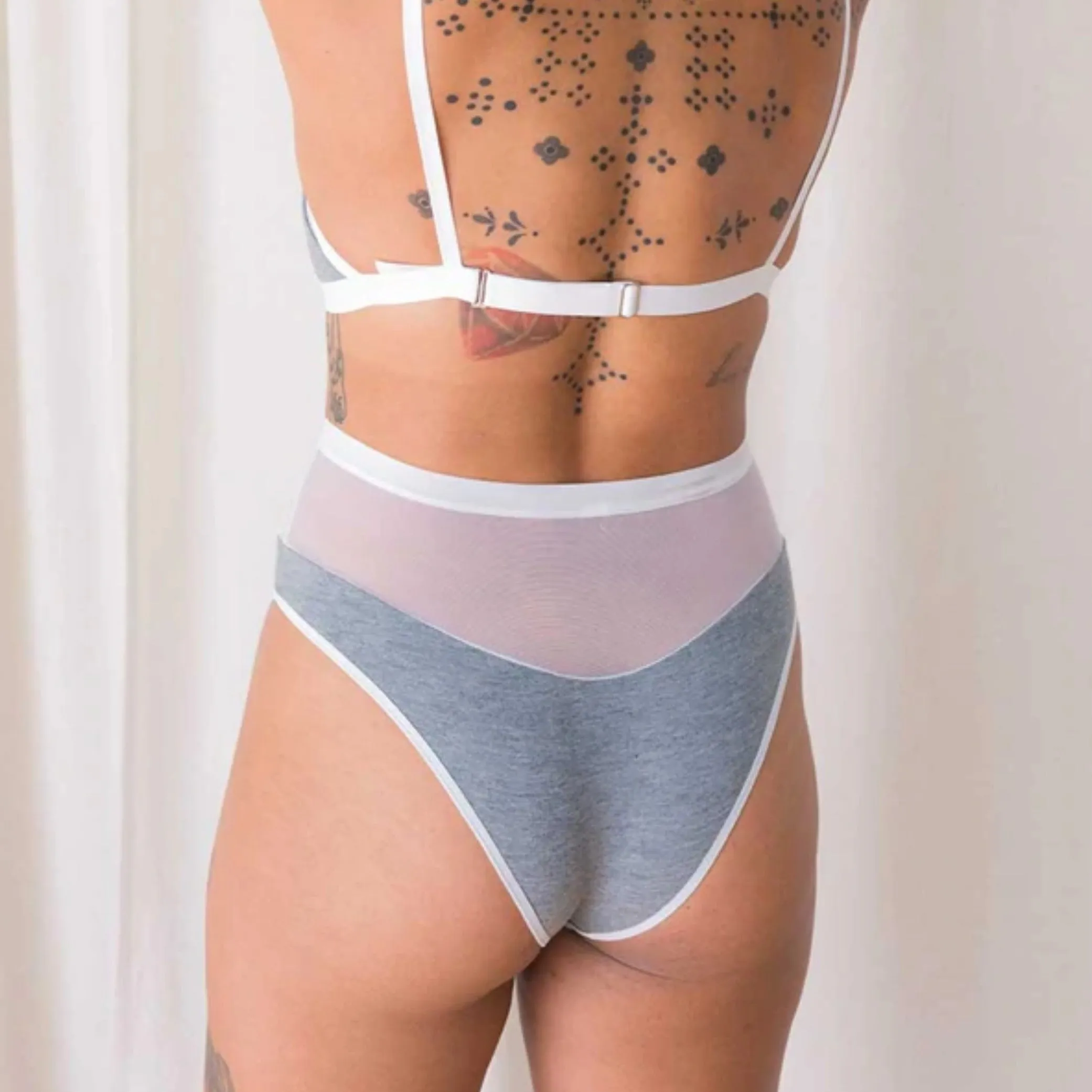 Logan High Cut Bikini (Grey)