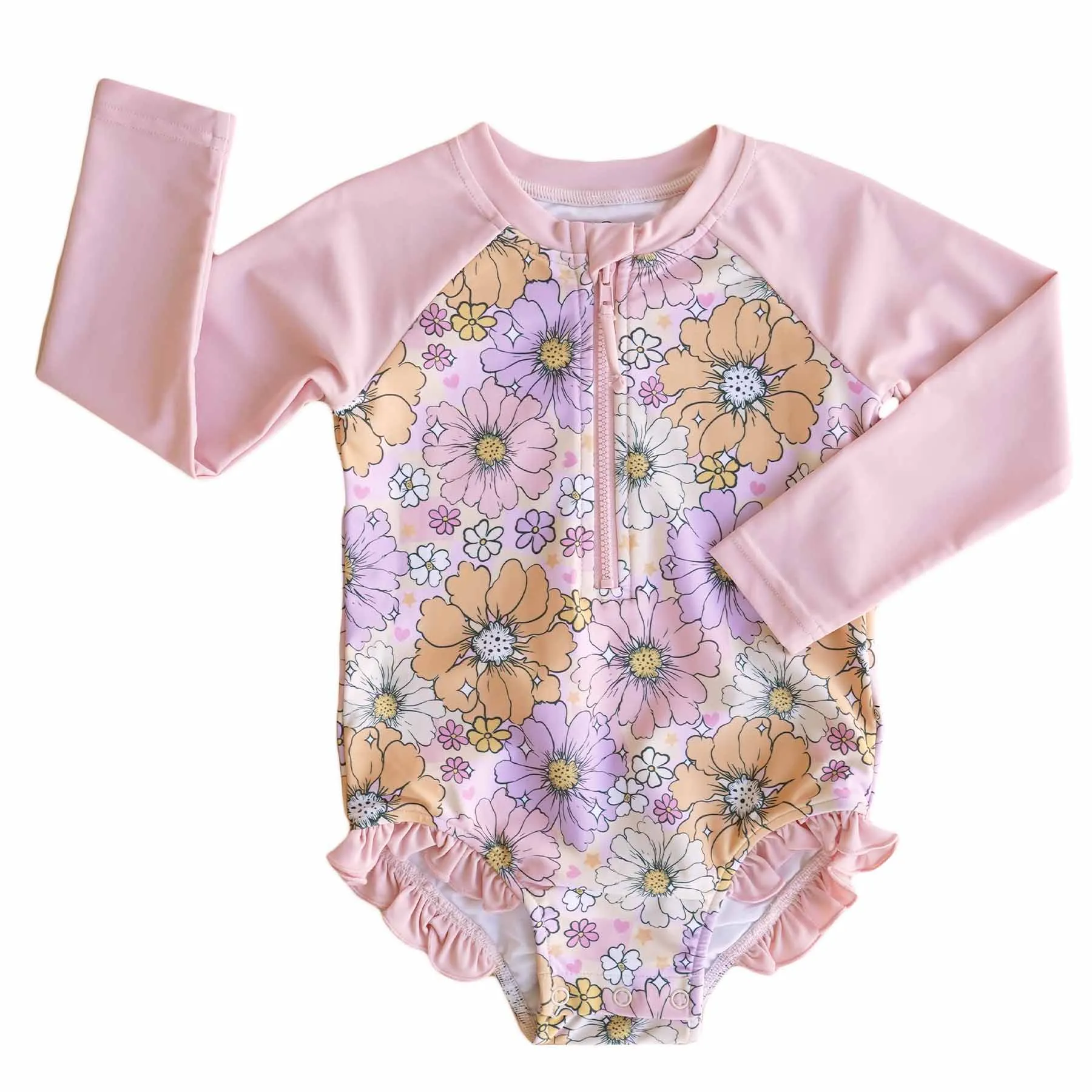 Long Sleeve Rash Guard with Front Zipper | All Prints