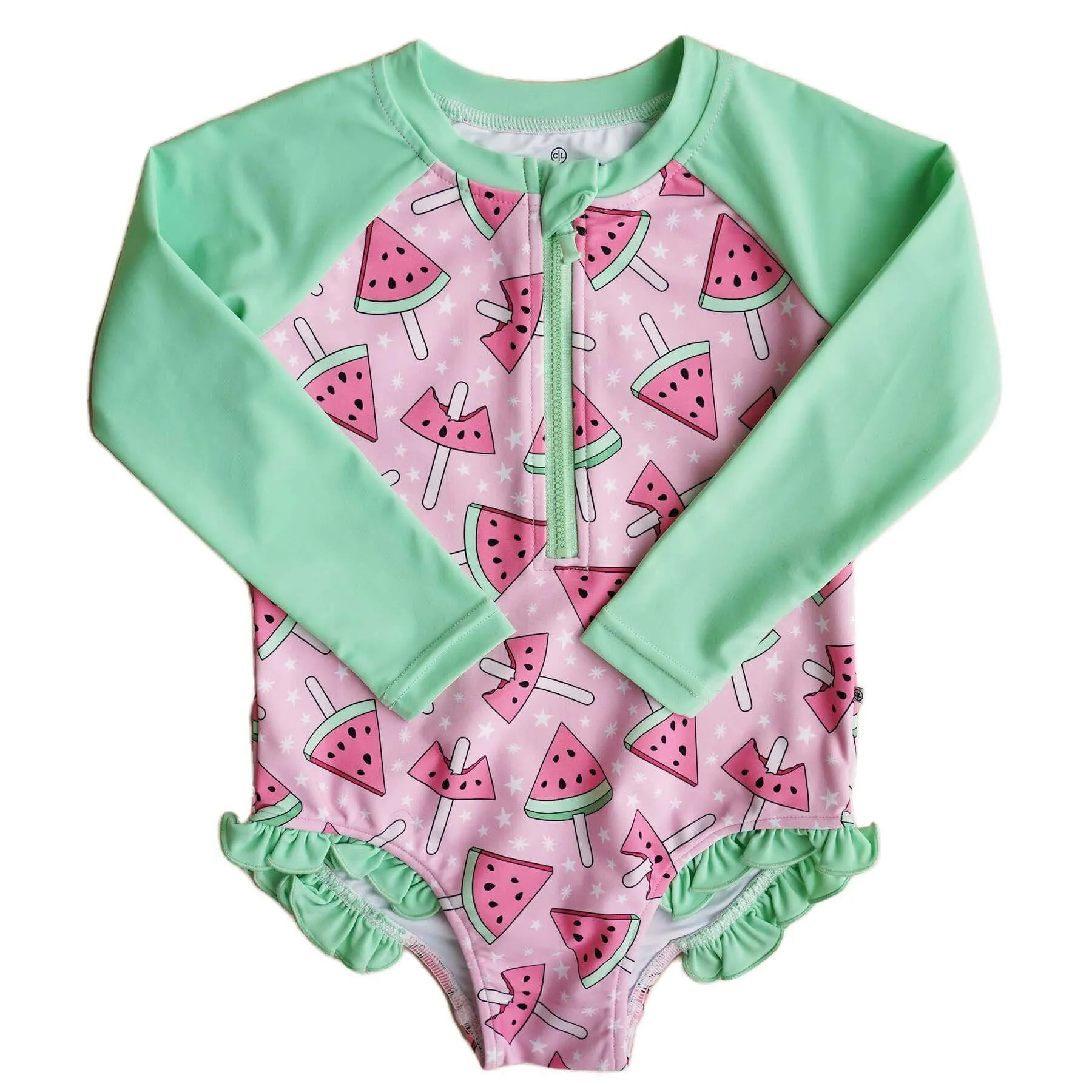 Long Sleeve Rash Guard with Front Zipper | All Prints