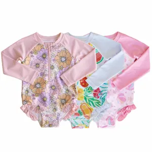 Long Sleeve Rash Guard with Front Zipper | All Prints