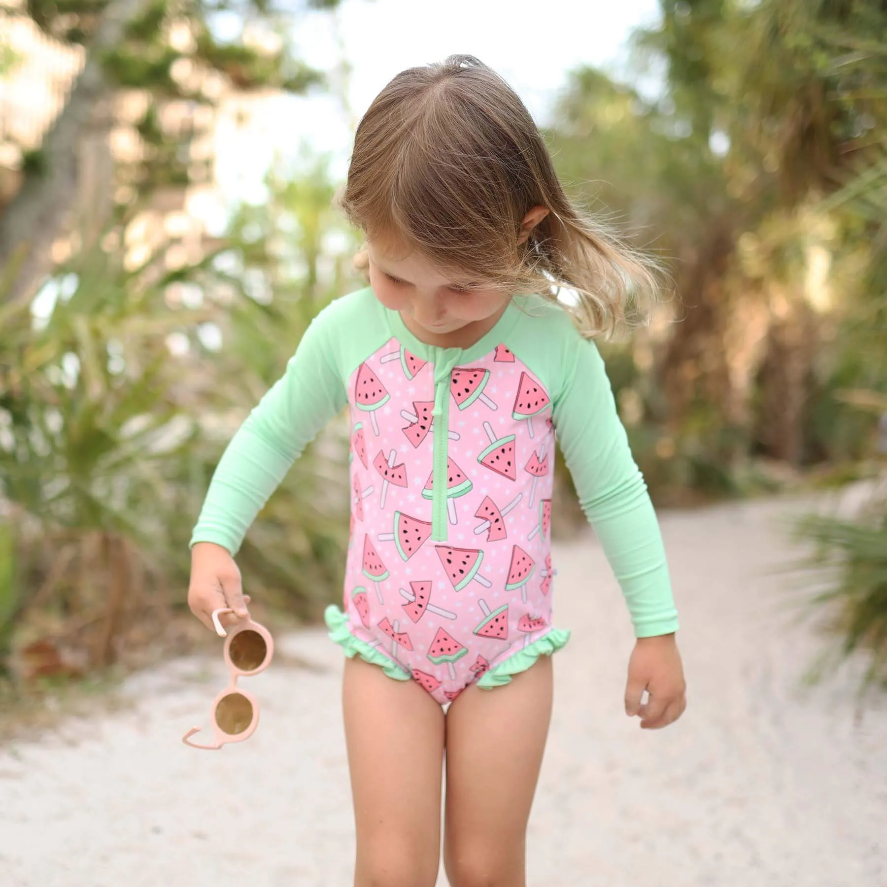 Long Sleeve Rash Guard with Front Zipper | All Prints