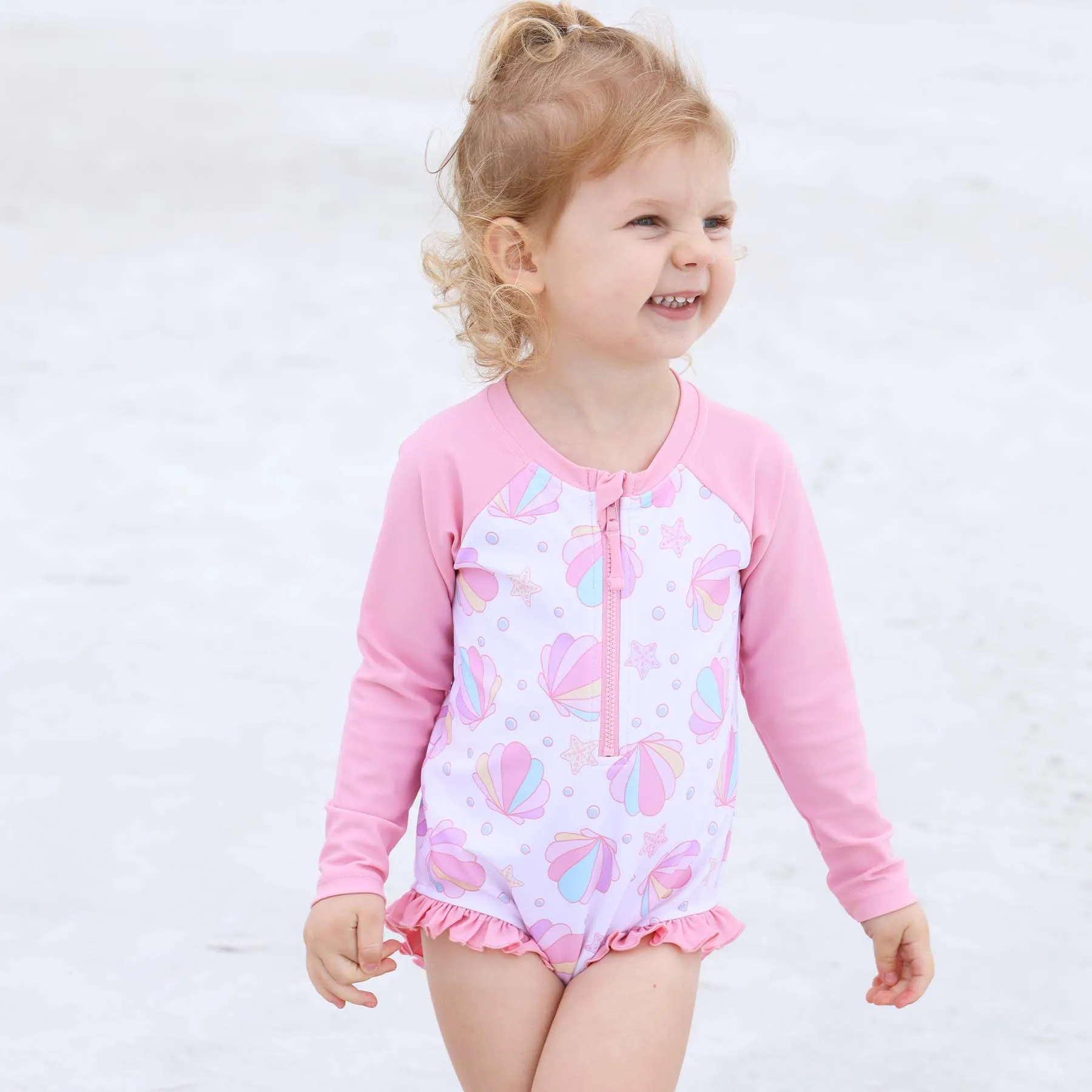 Long Sleeve Rash Guard with Front Zipper | All Prints