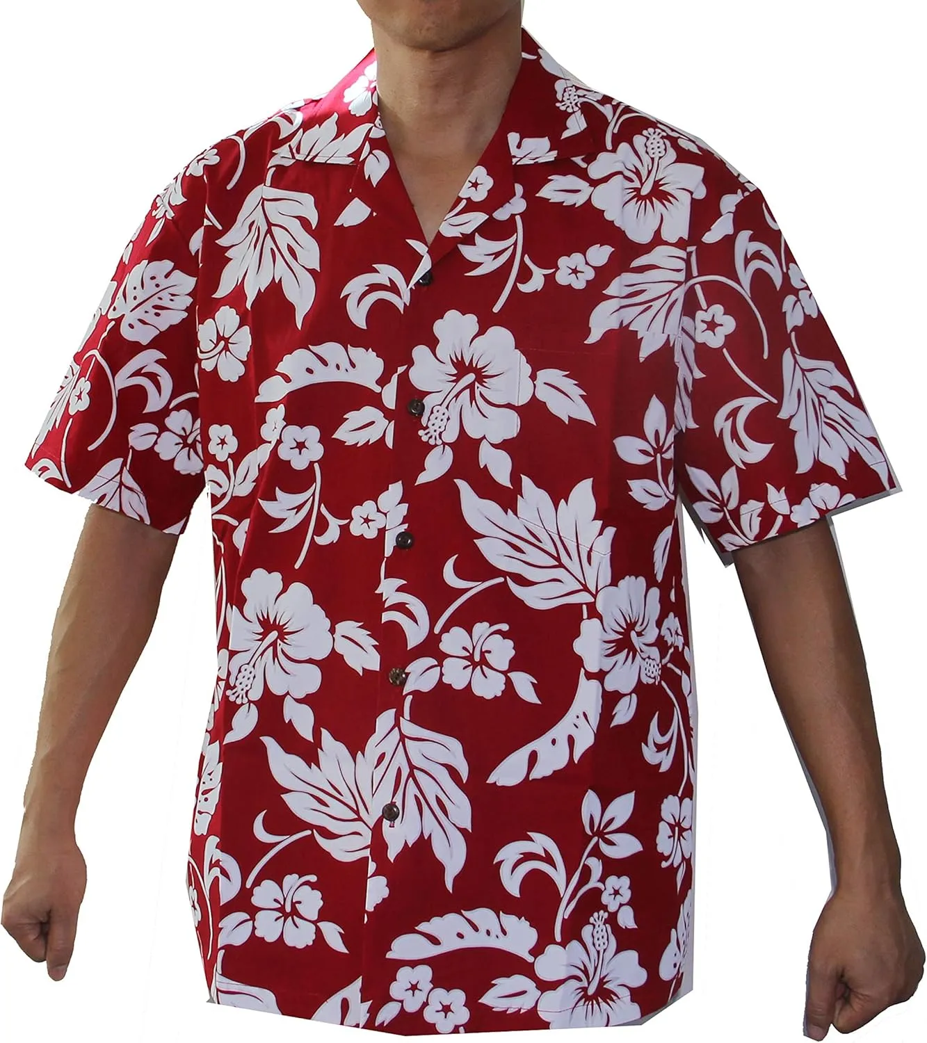 Made in Hawaii! Men's Hibiscus Flower Classic Hawaiian Shirts