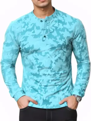 M&F EVENMINE Men's Short/Long Sleeve Shirt Athletic Polo Golf Shirts for Men Collarless Tshirt
