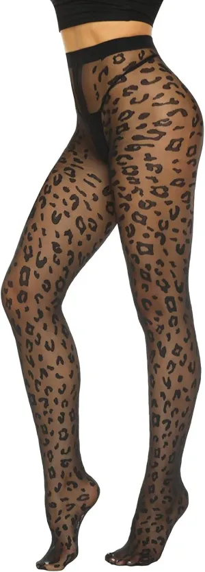 MANZI Patterned Tights Sheer Pantyhose for Women 20 Denier Stockings