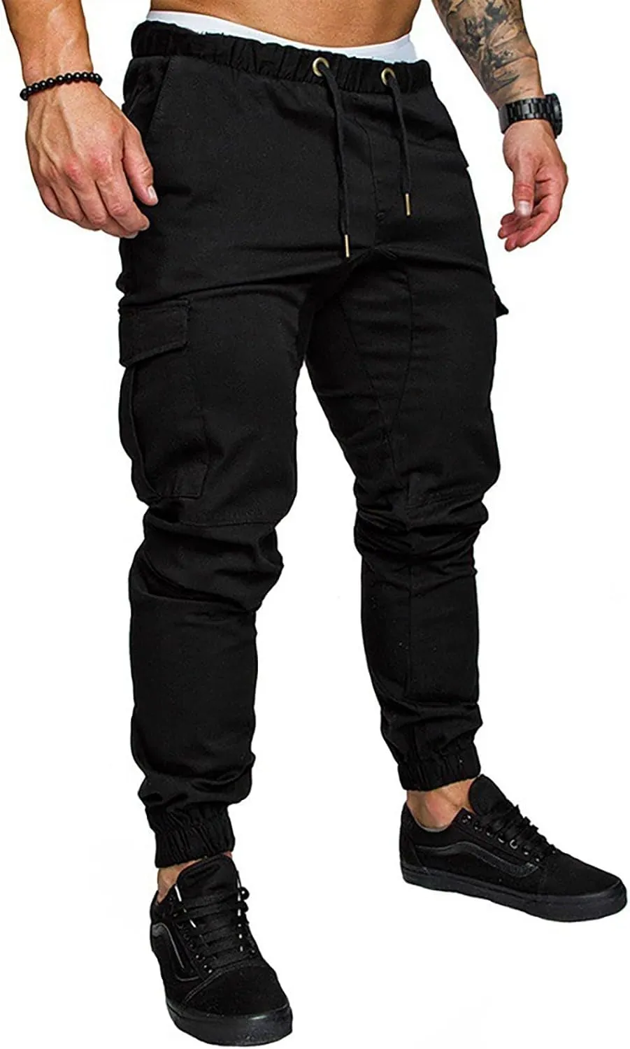 Men Joggers Mens Fashion Joggers Sports Pants Casual Cotton Cargo Pants Gym Sweatpants Trousers Mens Casual Cotton