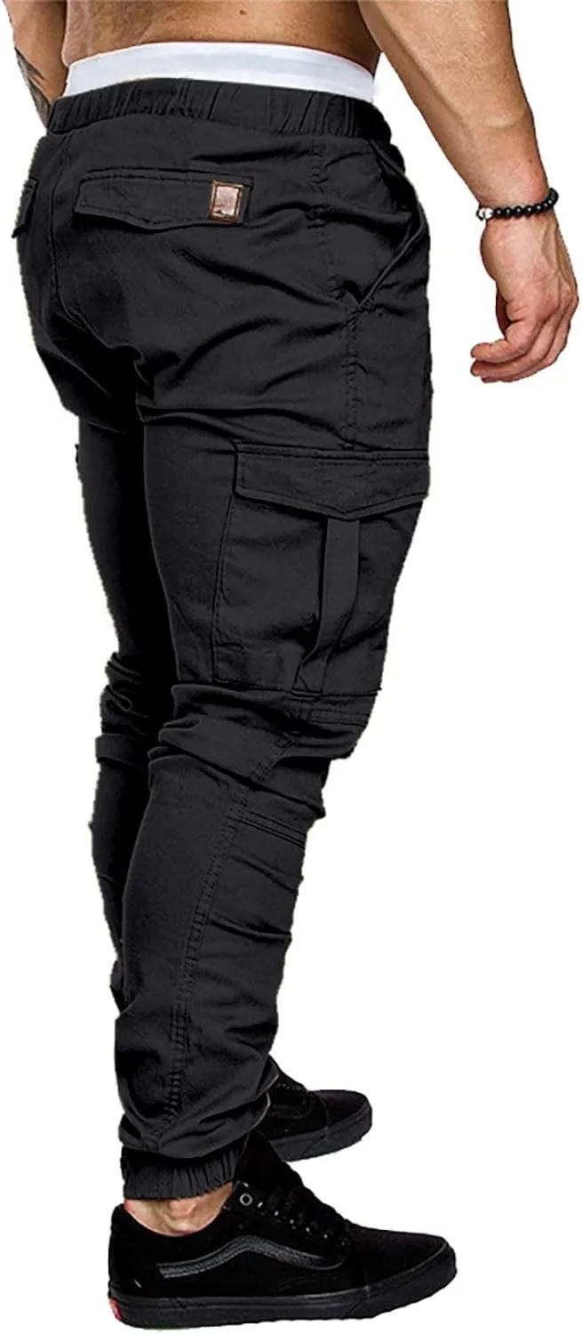 Men Joggers Mens Fashion Joggers Sports Pants Casual Cotton Cargo Pants Gym Sweatpants Trousers Mens Casual Cotton