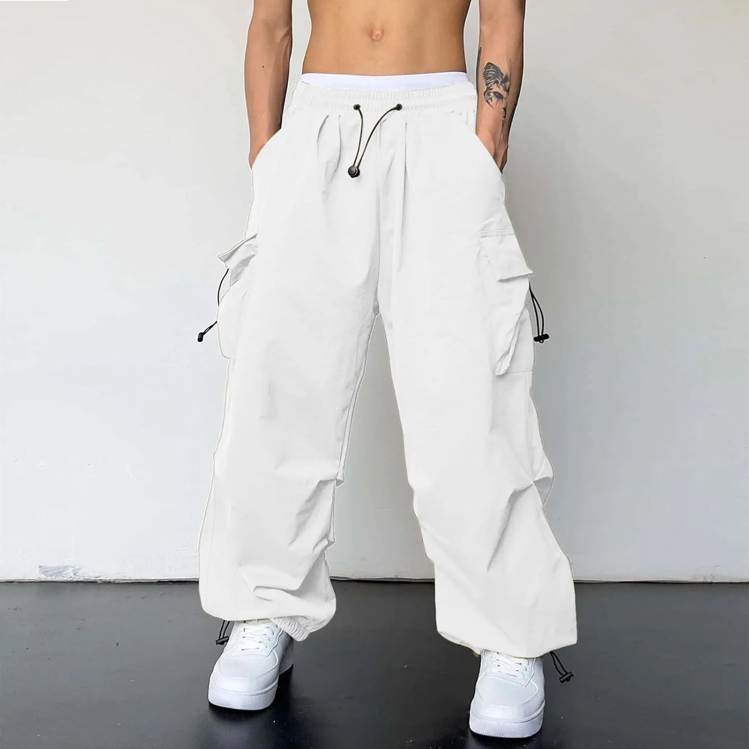 Men Lightweight Jogging Pant Combat Cargo Work Joggers Loose Sport Casual Sweatpants Running Workout Pant