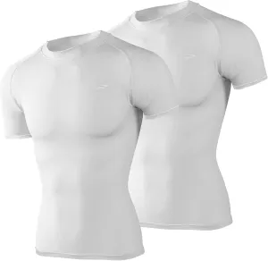 Mens 2-Pack Short-Sleeve Cooling Shirts with UPF 50  UV Sun Protection, Quick Dry for Fitness & Running