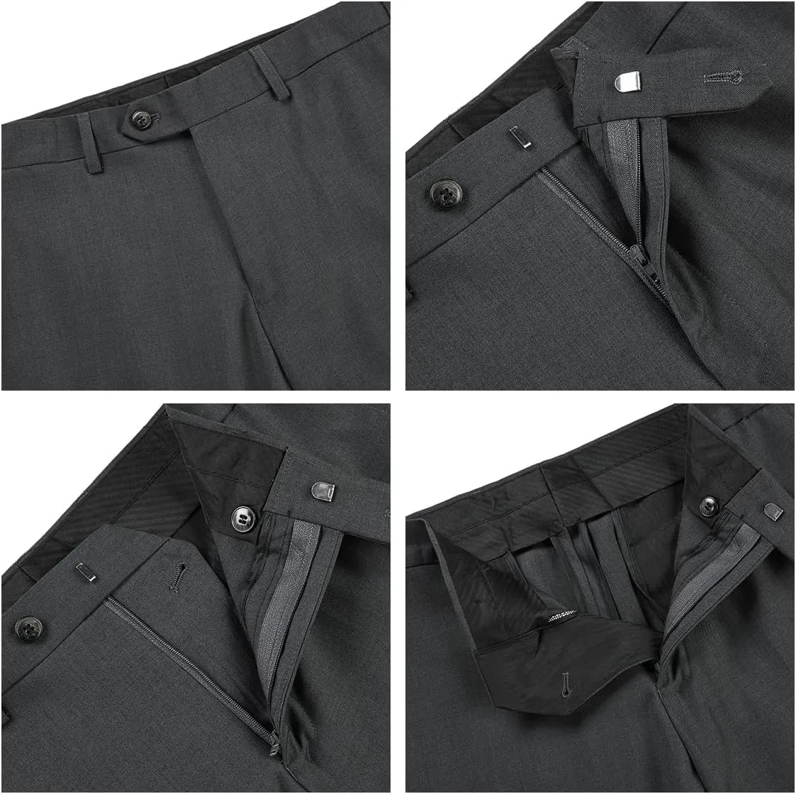Mens 3 Piece Tuxedo Suits Slim Fit Casual Suit Blazer Two Button Wedding Prom Jackets Vest&Trousers