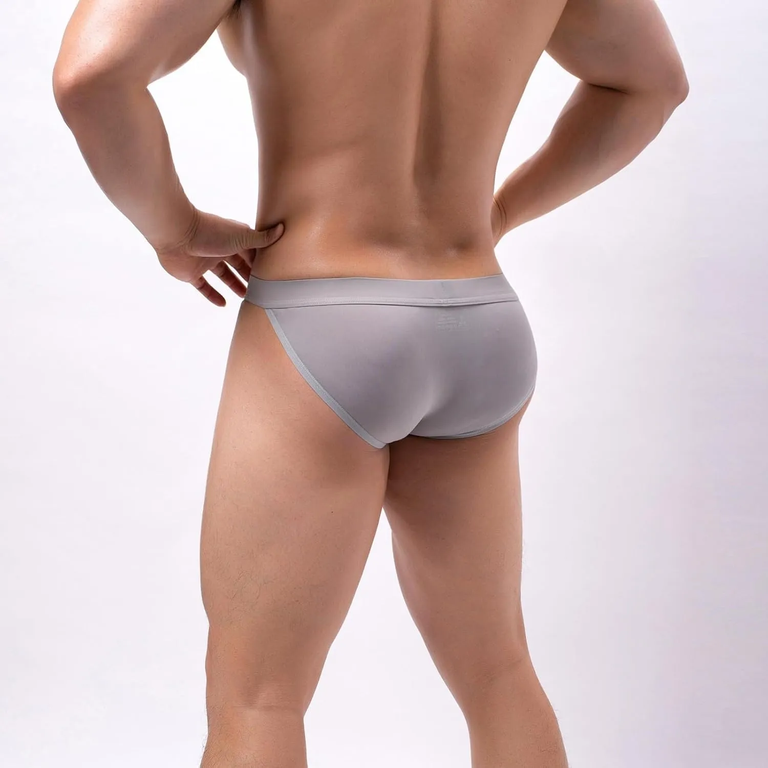 Men's Briefs Comfort Underwear Low Waist Soft Bulge Pouch Male Panties Breathable Thong Athletic Underpants