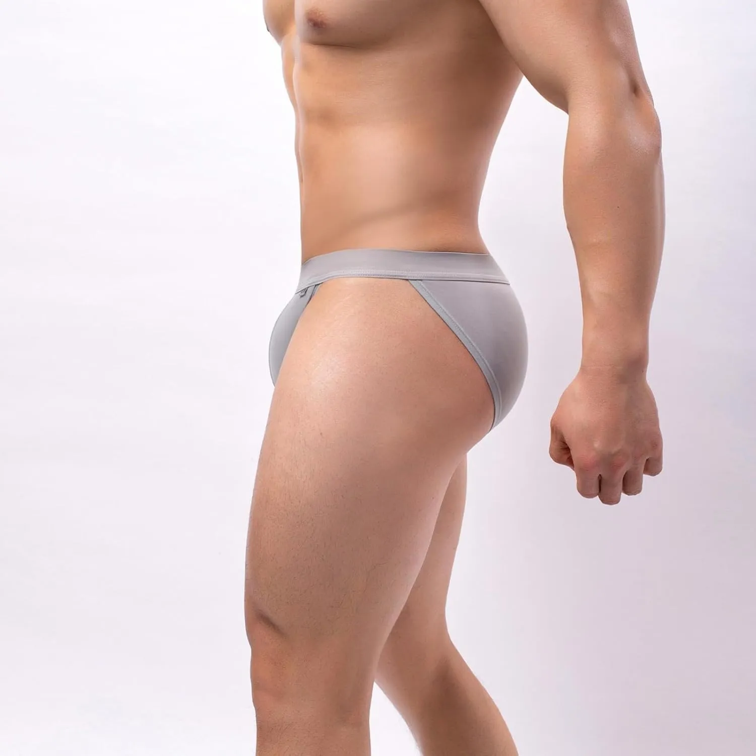 Men's Briefs Comfort Underwear Low Waist Soft Bulge Pouch Male Panties Breathable Thong Athletic Underpants