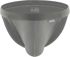 Men's Briefs Comfort Underwear Low Waist Soft Bulge Pouch Male Panties Breathable Thong Athletic Underpants