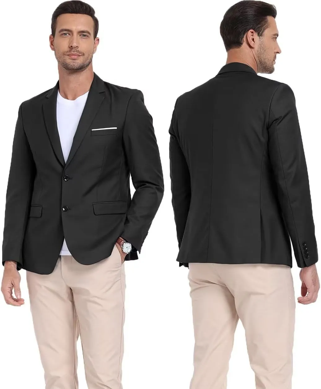Men's Casual Suit Blazer Tux Separates Jacket Slim Fit 2 Button Lightweight Men Suits Sport Coats for Wedding Prom Party