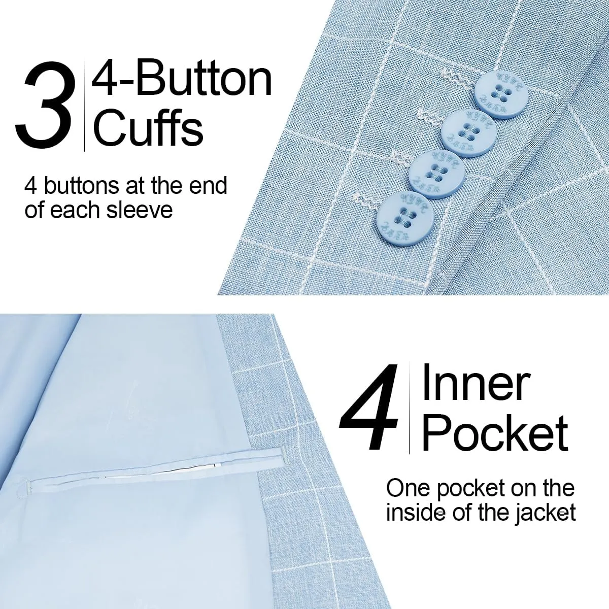 Men's Causal Suit Blazer Slim Fit Sport Jackets for Men Two Button Business Wedding Party Banquet
