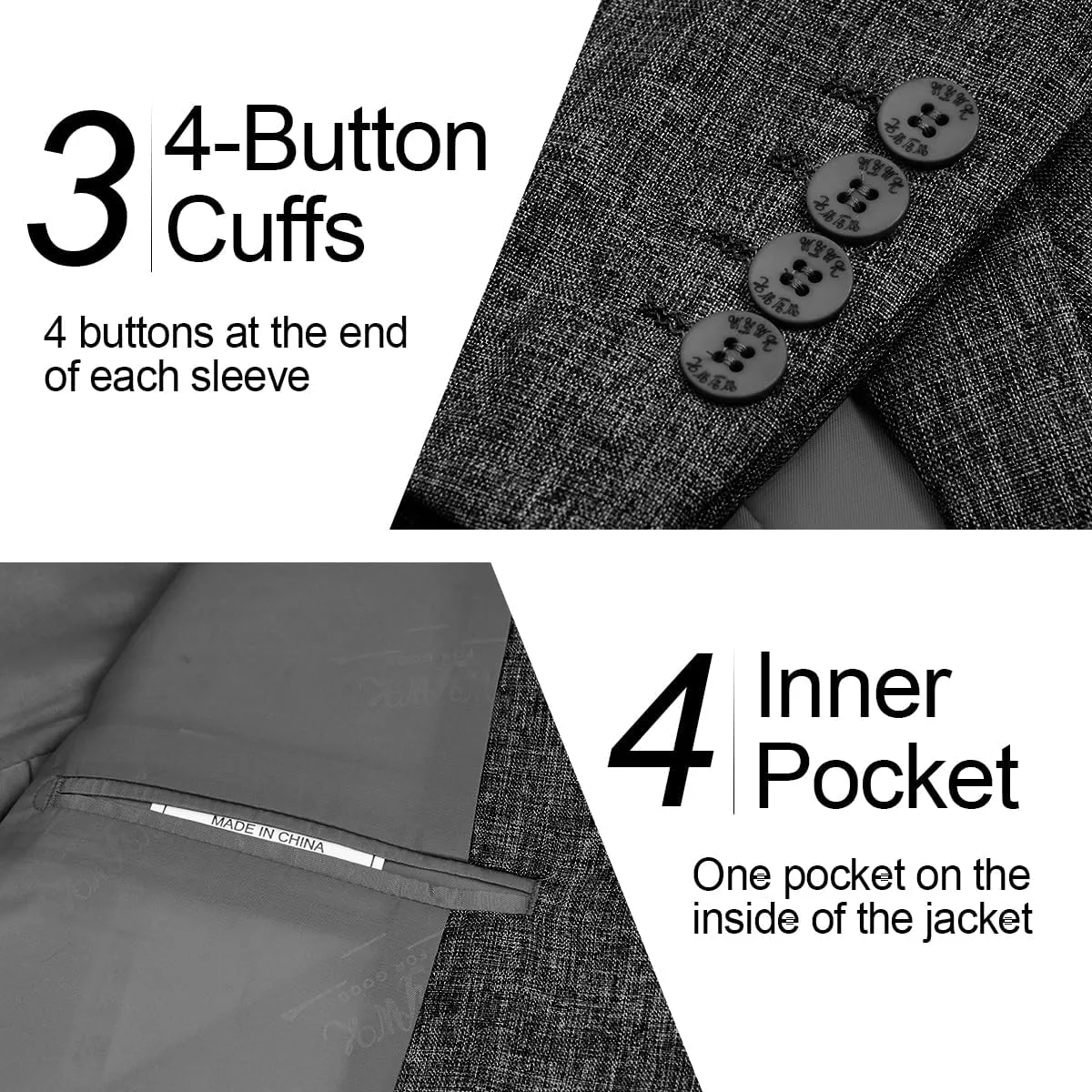 Men's Causal Suit Blazer Slim Fit Sport Jackets for Men Two Button Business Wedding Party Banquet