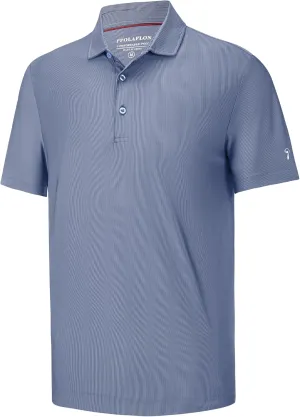 Mens Golf Shirt Moisture Wicking Dry Fit Print Performance Short Sleeve Polo Shirts for Men