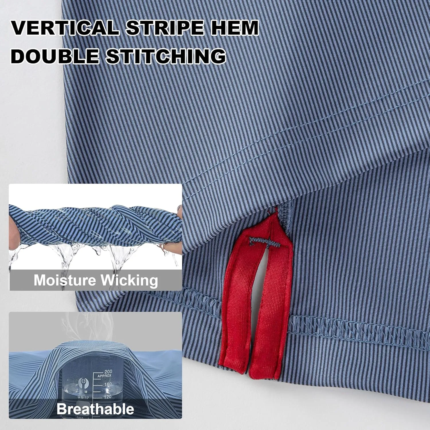 Mens Golf Shirt Moisture Wicking Dry Fit Print Performance Short Sleeve Polo Shirts for Men