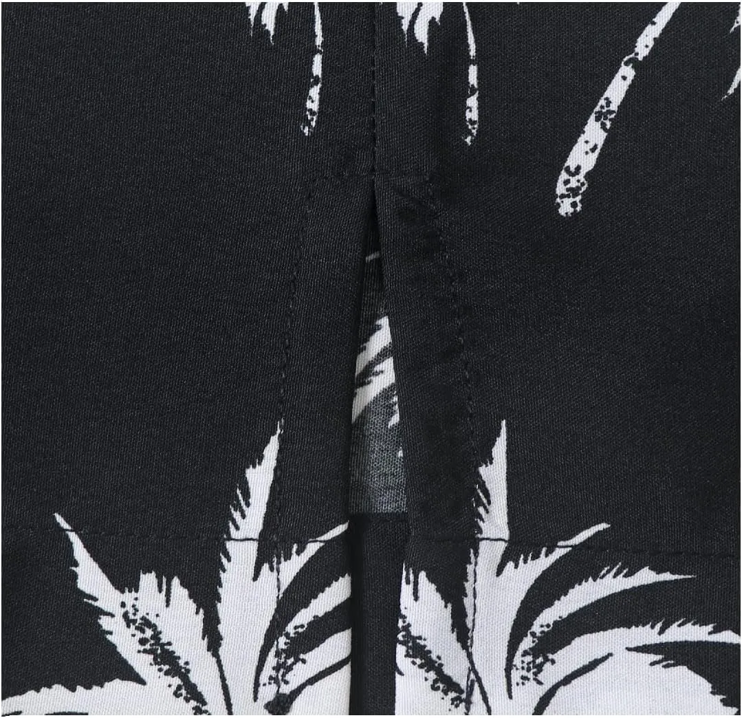 Men's Hawaiian Shirt Short Sleeve Summer Button Down Beach Dress Aloha Shirts