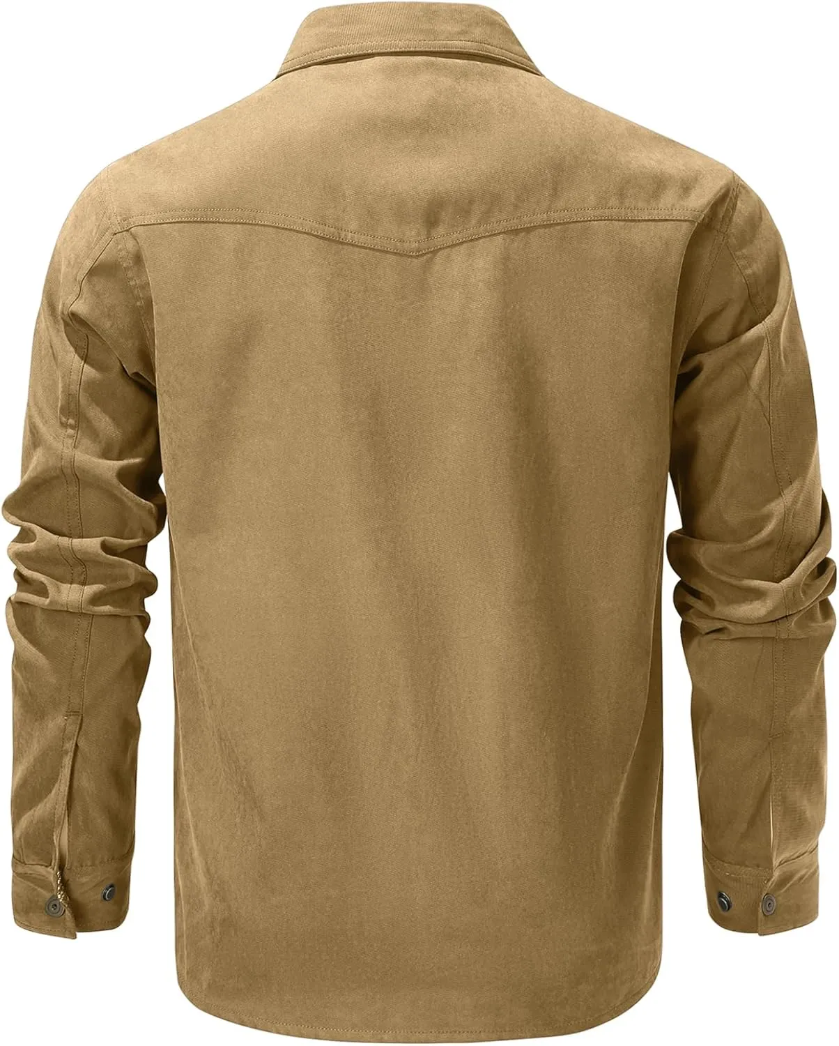 Men's Shirt Jacket Shacket with Flannel Lined Casual Snap Button Overshirt Western Cowboy Jackets Fall Clothing
