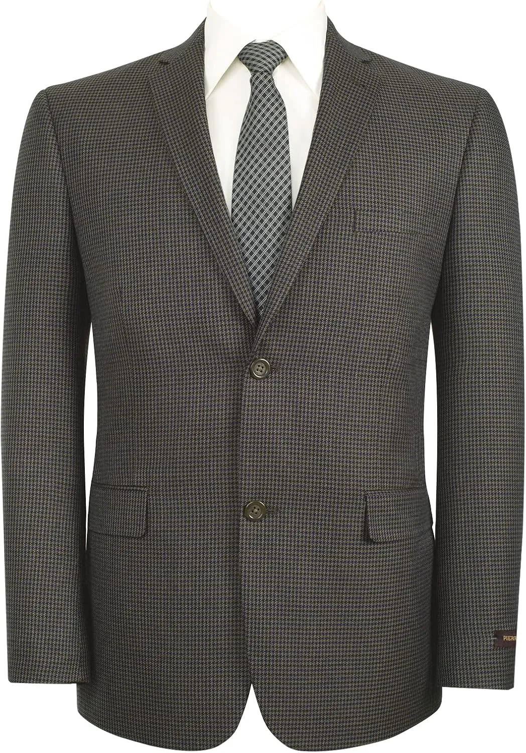 Men's Sports Coat Stylish Classic Fit Plaid Blazer 2 Button Single Breasted Spots Jacket for Casual Wear