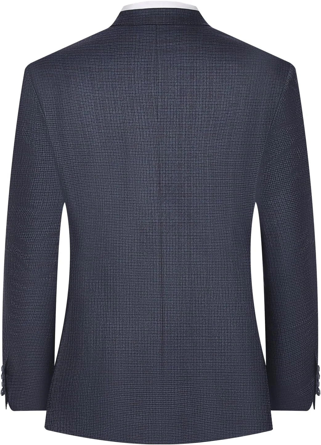 Men's Sports Coat Stylish Classic Fit Plaid Blazer 2 Button Single Breasted Spots Jacket for Casual Wear