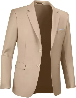 Mens Suit Jackets Casual Two Button Slim Fit Blazers Suit Separates Coat Sport Coats with Pockets for Wedding Prom Party