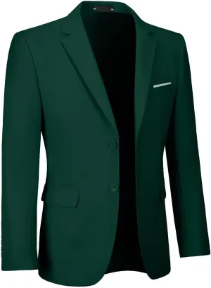 Mens Suit Jackets Casual Two Button Slim Fit Blazers Suit Separates Coat Sport Coats with Pockets for Wedding Prom Party