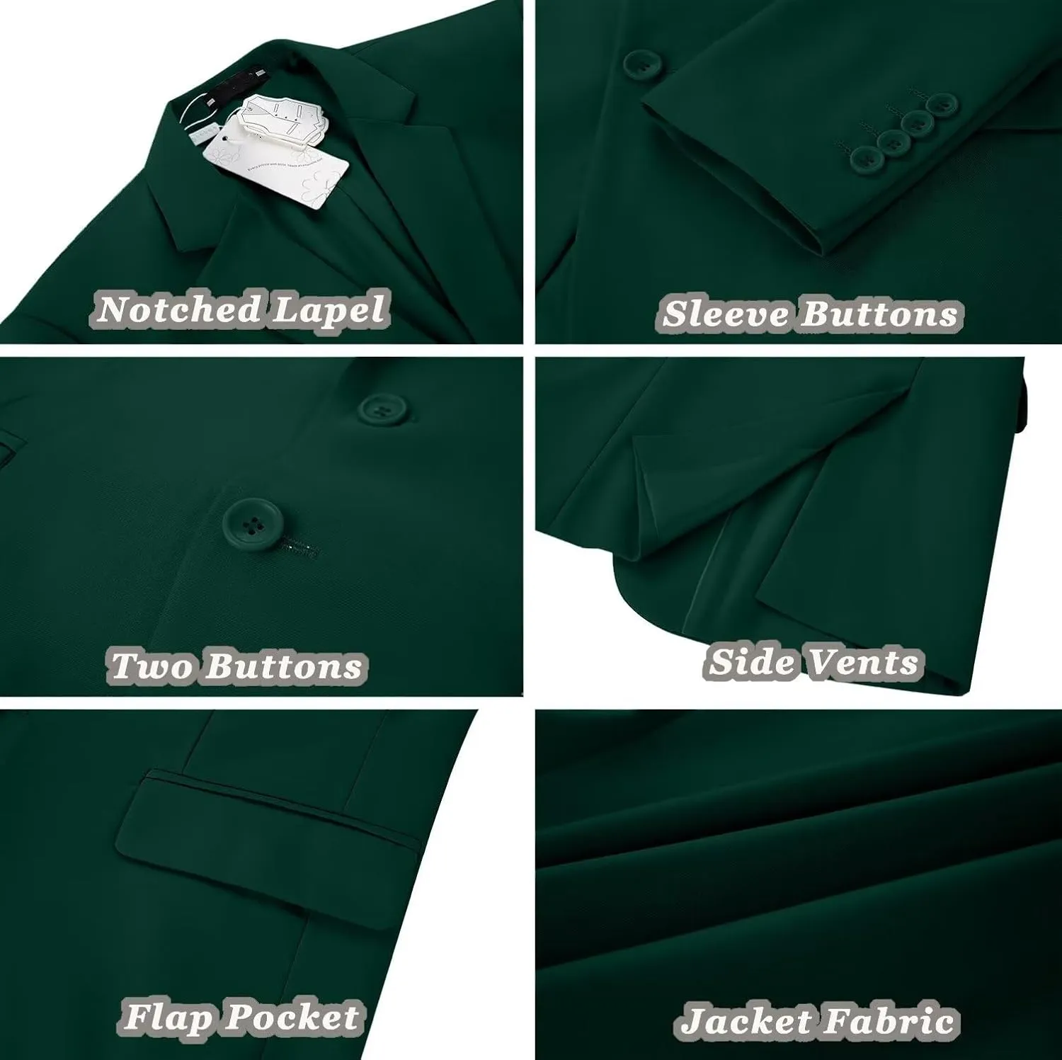Mens Suit Jackets Casual Two Button Slim Fit Blazers Suit Separates Coat Sport Coats with Pockets for Wedding Prom Party