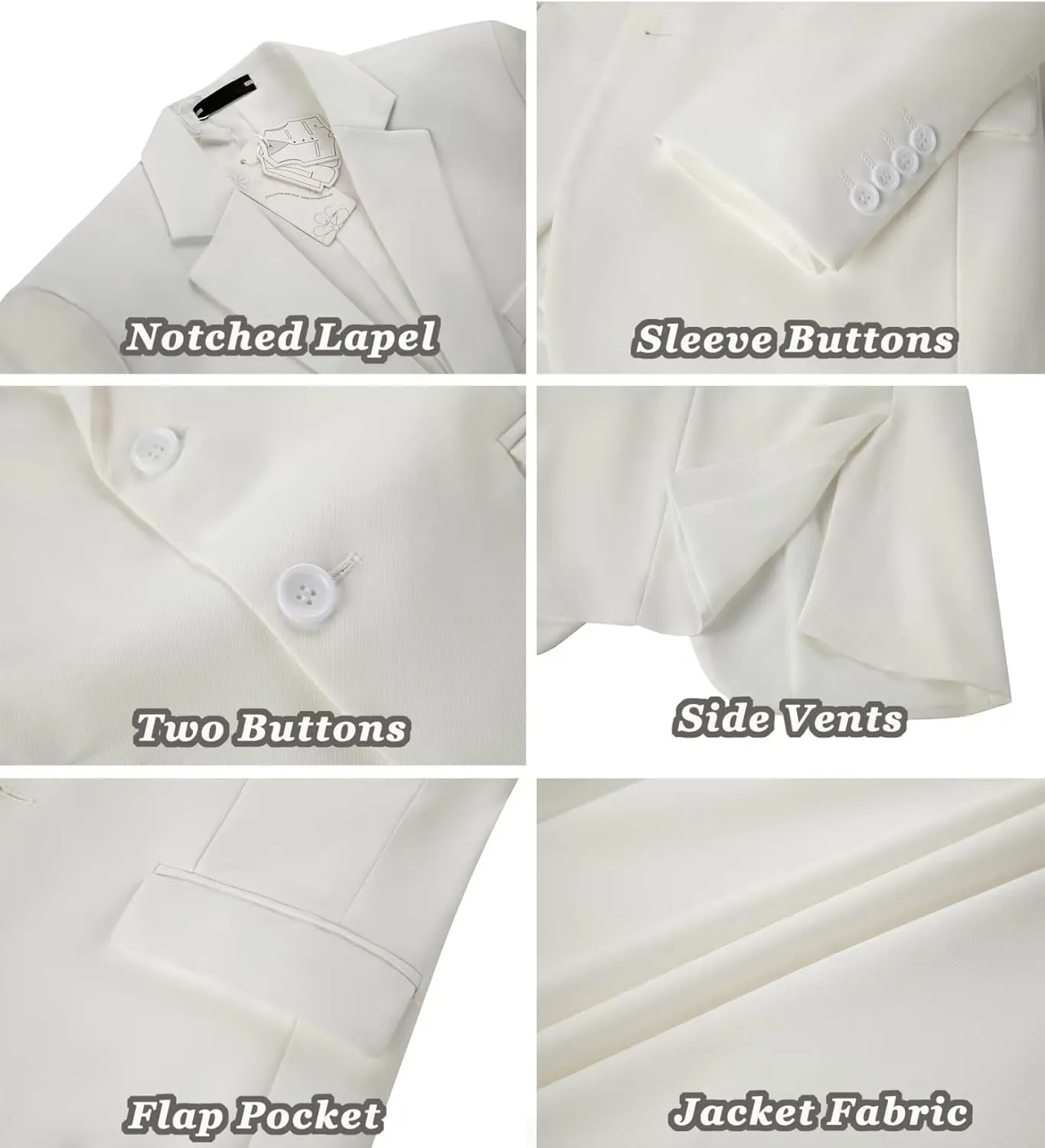 Mens Suit Jackets Casual Two Button Slim Fit Blazers Suit Separates Coat Sport Coats with Pockets for Wedding Prom Party