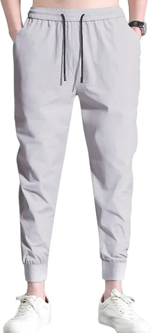 Men's Sweatpants with Zipper Pockets Athletic Pants Cargo Joggers Casual Pant Chino Trousers with Pockets