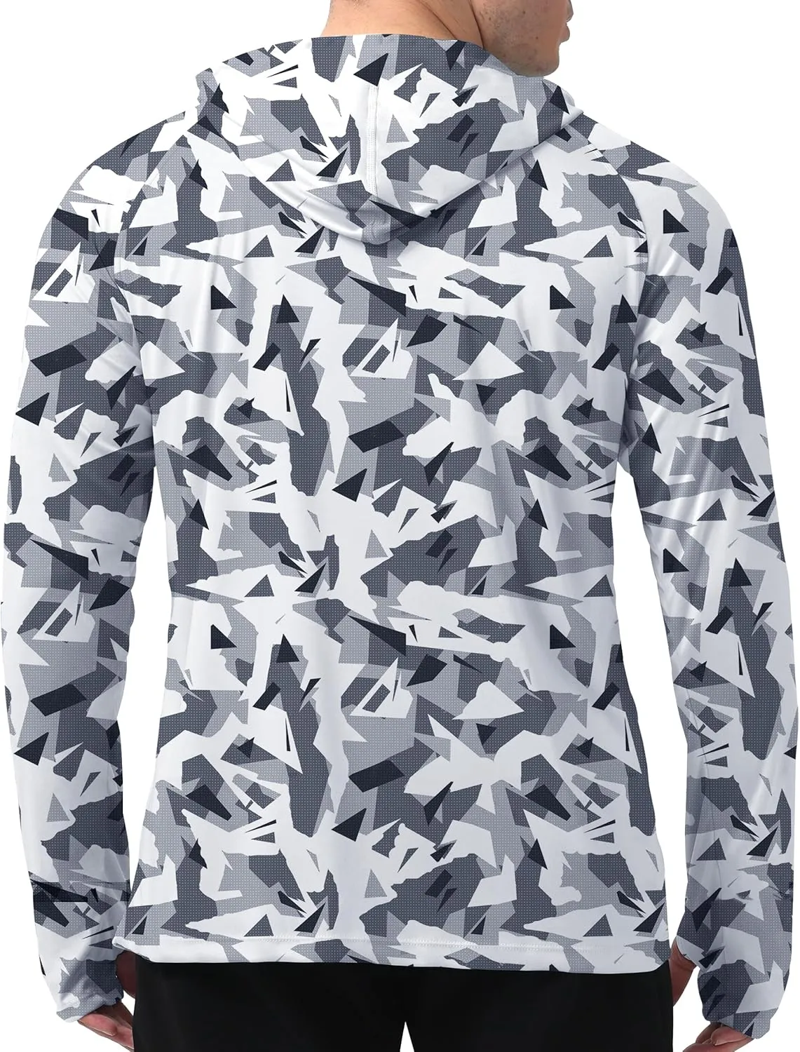 Men's UPF 50  Sun Protection Hoodie Shirt Long Sleeve SPF Fishing Outdoor UV Hiking Lightweight Shirts