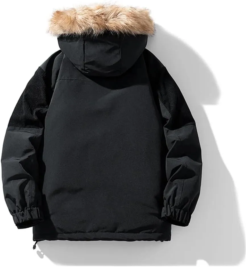 Men's Winter Coats Cotton Padded Jacket Casual Sports Hooded Warm Thick Parkas Jacket