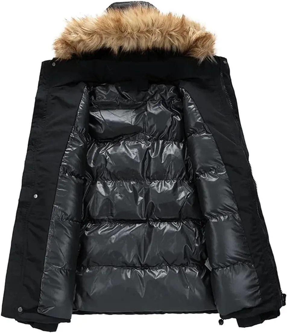 Men's Winter Coats Cotton Padded Jacket Casual Sports Hooded Warm Thick Parkas Jacket