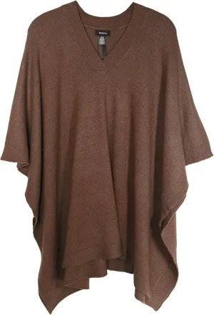 Modena Women's ExtraSoft Fine Knit Pullover Poncho. Sleeveless, Open Sides. V Neck Easy On and Off.